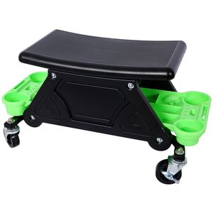 Sgabello da Meccanico per Garage con Capacità di 300 LBS, Tre Vassoi Scorrevoli per Attrezzi, Regalo per Uomini, Tavolo Rotante - Product Image 6