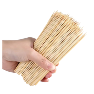 Brochetas de Bambú con Mango Largo, Desechables, Duraderas, No Tóxicas, Diseño Minimalista, Utensilio para Cocinar Barbacoa, para Fiestas - Product Image 1