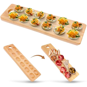 Planche à découper et à servir le fromage multifonctionnelle double face, plateau à œufs 24 trous, écologique, pour usage en cuisine, à prix raisonnable - Product Image 3