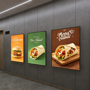 Cajas de Luz LED de Vidrio Ultrafinas Personalizadas para Publicidad, Caja de Luz Rectangular Súper Brillante para Menús y Pósteres para Restaurantes y Tiendas - Product Image 3
