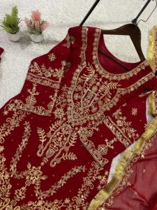 Elegante Salwar Kameez Pakistaní para Mujer, Tela Georgette, Bordado con Lentejuelas, Conjunto de Lujo para Fiesta o Graduación, Zaha Timeless Grace - Product Image 2