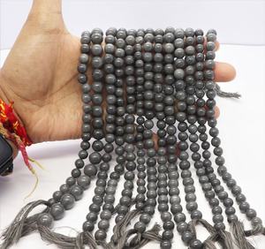 ลูกปัดมูนสโตนสีเทาธรรมชาติ AAA รูปทรงกลมเรียบ ขนาด 7.5-8.5 มม. ลูกปัดพลอยมูนสโตน รูปทรงกลม สำหรับทำเครื่องประดับ - Product Image 2