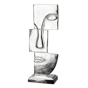 45 cm Height 13 cm Jaffs Exports Handmade Eco-Friendly Durable Aluminium Fish Sculpture Modern Circular Coastal <b>Decor</b> Tabletop - Product Image 2
