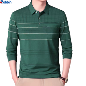 Camisetas Polo de Negocios para Hombre, Nuevo Estilo, Ropa de Exterior, Camiseta Polo a Rayas de Manga Larga para Hombre, Ropa Casual de Punto - Product Image 4