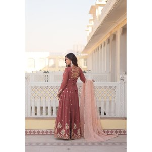 Masaka ชุดราตรีตัดสำเร็จพร้อมชุด dupatta KKA-1075หลากหลายสี aayna เสื้อผ้า XS - Product Image 5