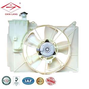 พัดลมหม้อน้ำรถยนต์ CHIN LANG TAIWAN สำหรับ VIOS ปี 02'~08' สีขาว 12V ของแท้ # 16361-21050 รับประกัน 12 เดือน - Product Image 1