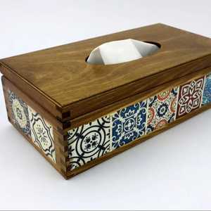 sophisticated handmade tissue box cover for home and hotel elegant premium tissue box cover for office <b>desk</b> decor - Product Image 4