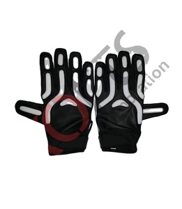 Gants de football américain pour linemen, taille et design personnalisables, cuir synthétique rembourré, grip en silicone confortable, super adhérence - Product Image 1