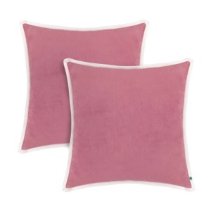 Decorative Throw Pillow <b>Cover</b> Soft Velvet Cushion <b>Cover</b>, <b>Sofa</b> and Bedroom Pillow Case 18" x 18" Pink - Product Image 1