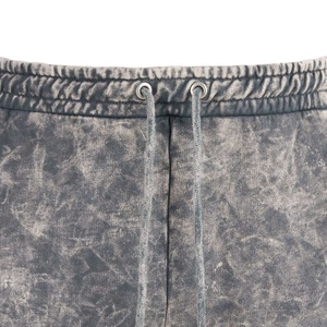 Pantalones de chándal para hombre, pantalones de chándal de gran tamaño con lavado ácido, pantalones de chándal acampanados con estampado Vintage desteñidos para hombre - Product Image 4