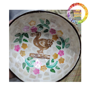 Mother Of Pearl Inlaid <b>Coconut</b> <b>Bowl</b> For Restaurant Displays Hotel Decor And Handmade Gift Sets - Product Image 3