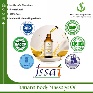 Aceite de Masaje Corporal de Plátano de Primera Calidad para un Cuerpo Suave y una Colección de Productos de Cuidado Personal de Lujo - Product Image 3