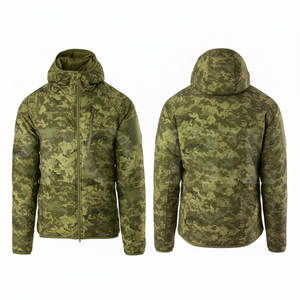 Men's Apparel Safety Waterproof Windproof Camouflage Hooded Jacket Lightweight Outdoor Workwear Jacket with Full <b>Zip</b> Design - Product Image 6