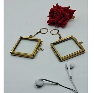 Brass Photo <b>Frame</b> Rectangular Vertical Hanging Metal Picture <b>Frame</b> <b>Gold</b> Finish - Product Image 6