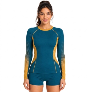Camiseta Deportiva Corta de Manga Larga para Mujer con Protección UV UPF 50+, Ligera, de Secado Rápido, para Uso Diario - Product Image 1