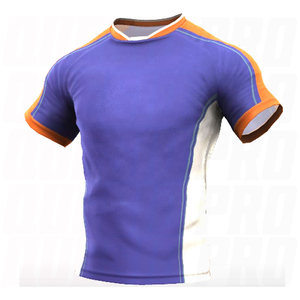 เสื้อรักบี้ผู้ชายไซส์ใหญ่ ระบายอากาศได้ดี เป็นมิตรกับสิ่งแวดล้อม แห้งเร็ว ผลิตโดยผู้ผลิตที่ดี  รับผลิตตามแบบ  ผ้าโพลีเอสเตอร์ 100% - Product Image 2
