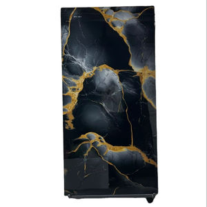 Dalles de porcelaine mobiles ultra-minces de 9 mm, aspect marbre bleu, grandes tuiles murales pour villa, salon, bar, hôtel, restaurant - Product Image 1