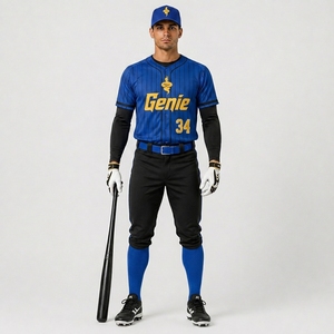 Uniforme de Béisbol Personalizado, Uniforme de Béisbol de Alto Rendimiento Diseñado con Material de Poliéster que Absorbe la Humedad y Transpirable - Product Image 1