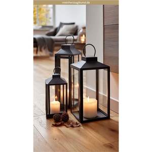 Ensemble de lanternes à bougies en métal noir moderne, lanternes décoratives de jardin, porte-bougie suspendu en fer pour la décoration de mariage et de la maison - Product Image 5