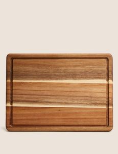 Planche à découper ronde en bambou avec poignée, planche à découper de cuisine en bois naturel - Product Image 6