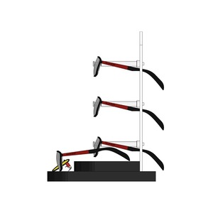 Expositor de Gafas de Sol Clásico Independiente Preensamblado para Mostrador con Estantes Colgantes y Espacio para Señalización - Product Image 3