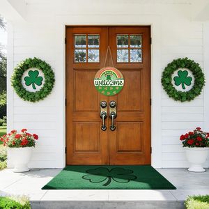 Letrero de Madera para el Día de San Patricio, Trébol Arcoíris, Colgante para Puerta, Decoración de Bienvenida para el Porche Delantero, para las Festividades de Primavera Irlandesas - Product Image 5