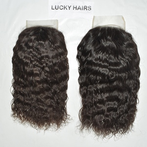 Extensions de cheveux humains indiens Remy, ondulations naturelles profondes/lâches, noir naturel, vierges, double trame, double tirage, 100g - Product Image 1