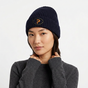 <b>Prime</b> Bags 100% Acrylic Dot Pattern Beanie for Unisex Adults-Winter Hat with Bow & Button Decorations - Product Image 1