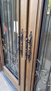 Poignée de portail en fer forgé traditionnelle Iron Nature avec motif décoratif, galvanisée, résistante à la rouille, installation facile, 10 pieds pour portails - Product Image 5