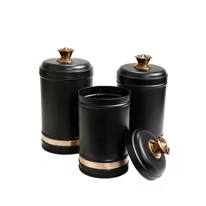 Boîte à épices traditionnelle chinoise en acier inoxydable, forme cylindrique, couvercle hermétique, conteneur de rangement de cuisine artisanal - Product Image 5
