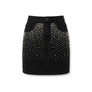 Minifalda vaquera personalizada para mujer, de mezclilla elástica y ajustada, proveedor mayorista OEM para marcas estadounidenses - Product Image 6