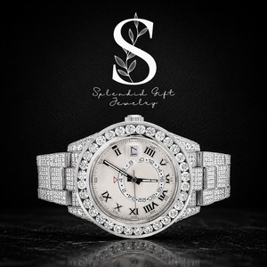 Montres de luxe en acier inoxydable avec diamants naturels clairs, directement de l'usine, pour hommes, disponibles à prix d'exportation. - Product Image 1