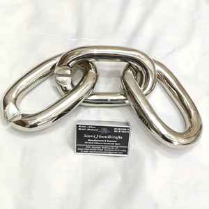 โซ่โลหะคุณภาพสูง ป้องกันน้ำได้ เป็นมิตรกับสิ่งแวดล้อม สีโครเมียม งานฝีมือ SAMI - Product Image 3