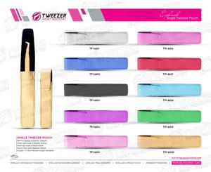 Pince à épiler en acier inoxydable japonaise antistatique pour extensions de cils Pochette d'outils de beauté pointue avec logo OEM volume incurvé Vente en gros - Product Image 6