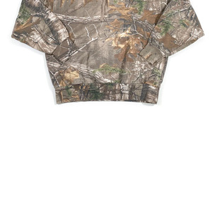 เสื้อฮู้ดดี้ผู้ชายทรงโอเวอร์ไซส์สุดเทรนดี้ ขายส่งลายพราง Real Tree ผ้าฟลีซ สตรีทแวร์ รับผลิตแบบ OEM & ODM แบรนด์ส่วนตัว - Product Image 4