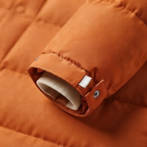 Men's Winter Long Puffer Coat Quilted <b>Padded</b> Jacket Warm Casual Outdoor Wear Stand Collar Functional Pockets - Product Image 4