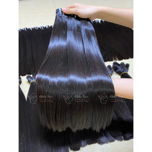 6 pouces Couleur Naturelle Miroir Os Extensions de Cheveux Raides Orange Couleurs 10A 12A Super Double Dessiné Hd Dentelle Frontale Fermeture - Product Image 4