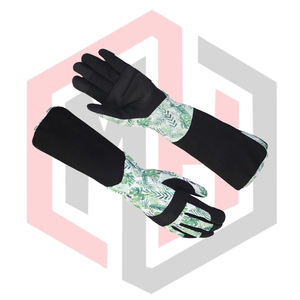 Gants de travail en cuir de vache à manches longues, gants de sécurité pour le jardinage, usage général, anti-chaleur, antidérapants, anti-coupures, sans silicone - Product Image 6