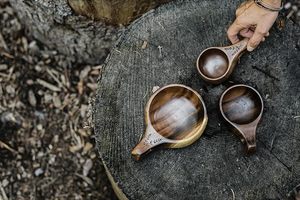 Handmade Wooden Kuksa <b>Cup</b> Affordable Price Nordic Mug for Coffee Tea <b>Camping</b> Hiking and Daily Use - Product Image 4