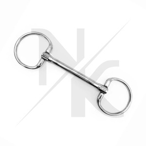 Bocado de Silla de Montar Recto de Acero Inoxidable Plateado Premium con Anillo Fijo para Entrenamiento de Equitación, Proveedor OEM - Product Image 4