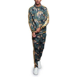 Ensemble de survêtements d'hiver pour hommes, 2 pièces, 100% polyester, imprimé par sublimation, molleton décontracté léger, manches longues, ensemble de jogging - Product Image 2