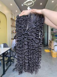 100% sans enchevêtrement vietnamien Remy vierge extensions de cheveux humains de haute qualité eurasienne bouclés armure sans hangar - Product Image 3