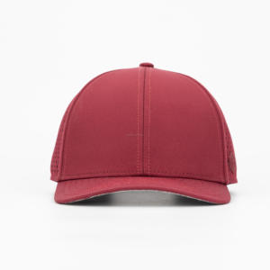Gorra de béisbol con borde curvo y Parche de goma de tela de poliéster impermeable personalizada - Product Image 3