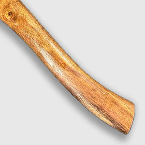 Hache en acier de Damas, artisanale, tête en acier forgé, manche en bois naturel, collection classique, outil de présentation - Product Image 6