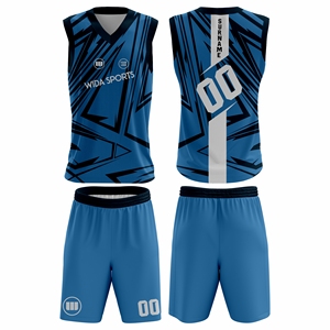 ชุดยูนิฟอร์มบาสเก็ตบอลคุณภาพสูงแบบกำหนดเอง กางเกงขาสั้นผ้าตาข่ายระบายอากาศ น้ำหนักเบา โพลีเอสเตอร์ 100% แห้งเร็ว สำหรับทุกเพศทุกวัย รับผลิตแบบ OEM - Product Image 1