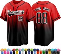 Maillots de baseball vierges unisexe en polyester 100% pour impression numérique OEM, personnalisables, grandes tailles, 220g, vente en gros