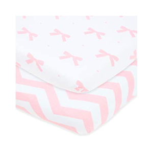 100% coton biologique drap de berceau literie personnalisé Portable gonflable Logo privé étiquette emballage motif de noël pour les enfants - Product Image 1