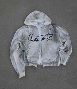 High Quality Screen Print Zip Up Hoodie For Men's <b>100</b>%Cotton 450GSM Flees Wholesale and Customized - Product Image 6