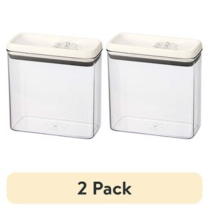 BPA-freier Flip-Tite Rechteckiger Lebensmittelbehälter 11,1 Tassen 2er-Pack Unverzichtbar für die Vorratsorganisation - Product Image 1