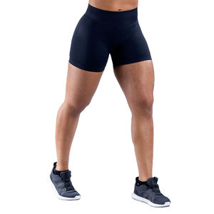 Shorts de sport sans coutures pour femmes, taille haute élastique, coupe ample, en Spandex/Nylon, confortables pour la course et la gym - Product Image 5